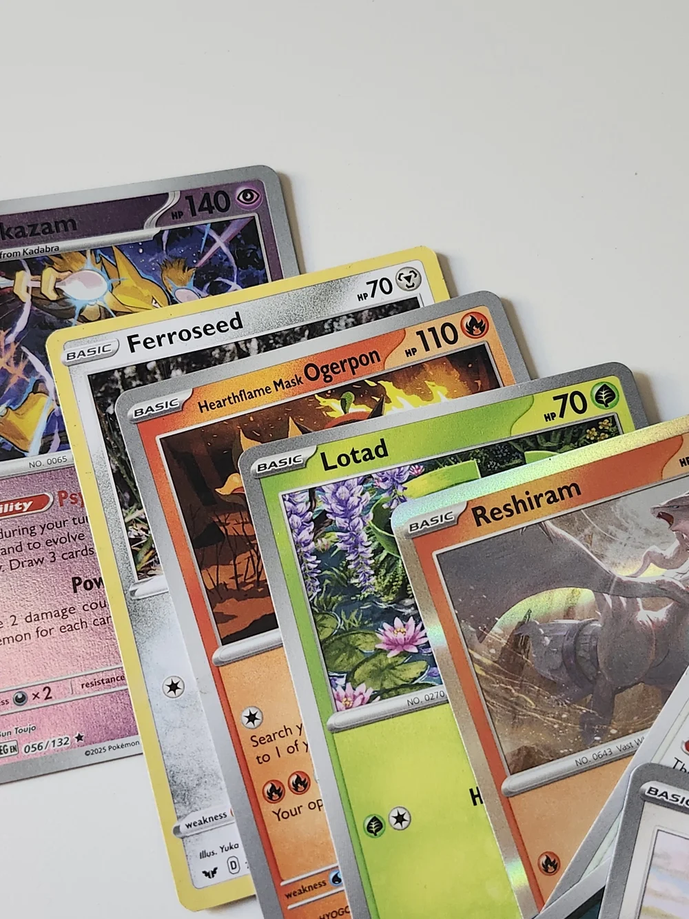 Pokemon Card Lot of 12 - Reshiram Holo, Vintage Misty's Staryu, Krookodile & Mor